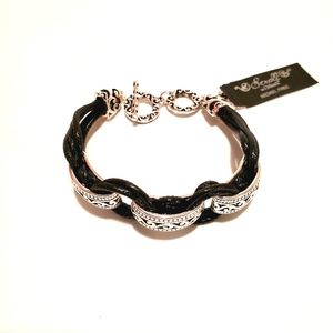 Scroll by Dillard's Nickel Free Faux Leather Bracelet